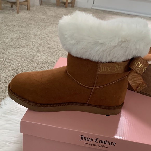 Juicy Couture Fur suede ankle boots - Picture 7 of 8